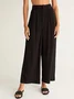 Pantalons Décontracté Plain Printemps / Automne Naturel Aucune élasticité Quotidien Ample Coton Et Lin Pantalon droit pour Femmes