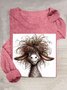T-shirts Décontracté Imprimé d'Animal Printemps / Automne Quotidien Ample Régulier Droit Régulier Oui pour Femmes