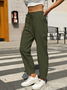 Pantalons Femmes Décontracté Plain Printemps / Automne Polyester Aucune élasticité Quotidien Long Droit Régulier