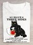 T-shirts Décontracté Été Chat Col Rond Régulier Droit Régulier Élasticité moyenne Oui pour Femmes