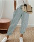 Pantalons Décontracté Plain Printemps / Automne Naturel Aucune élasticité Pantalon droit Long Droit Régulier pour Femmes