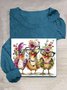 T-shirts Décontracté Printemps / Automne Turquie Quotidien Col Rond Régulier Régulier Élasticité moyenne Oui pour Femmes