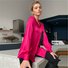 Chemises Femmes Décontracté Plain Printemps / Automne Polyester Coupe Régulière Manches Longues Régulier Droit Col de Chemise