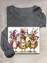 T-shirts Décontracté Printemps / Automne Turquie Quotidien Col Rond Régulier Régulier Élasticité moyenne Oui pour Femmes