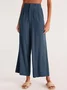 Pantalons Décontracté Plain Printemps / Automne Naturel Aucune élasticité Quotidien Ample Coton Et Lin Pantalon droit pour Femmes