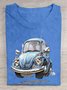 T-shirts Femmes Décontracté Été voiture Quotidien Ample Manches Courtes Droit Régulier Élasticité moyenne