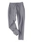 Pantalons Femmes Décontracté Plain Printemps / Automne Polyester Aucune élasticité Quotidien Long Droit Régulier