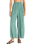 Pantalons Décontracté Plain Printemps / Automne Naturel Aucune élasticité Quotidien Ample Coton Et Lin Pantalon droit pour Femmes