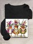 T-shirts Décontracté Printemps / Automne Turquie Quotidien Col Rond Régulier Régulier Élasticité moyenne Oui pour Femmes