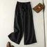 Pantalons Femmes Décontracté Ethnique Printemps / Automne Naturel Aucune élasticité Quotidien Ample Long Droit