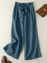 Pantalons Femmes Décontracté Ethnique Printemps / Automne Naturel Aucune élasticité Quotidien Ample Long Droit