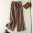 Pantalons Femmes Décontracté Ethnique Printemps / Automne Naturel Aucune élasticité Quotidien Ample Long Droit