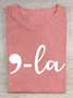 T-shirts Femmes Décontracté Été Lettres de texte Polyester Léger Ample Manches Courtes Col Rond Régulier