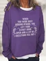 Sweat-shirts Femmes Décontracté Printemps / Automne Toussaint Quotidien Ample Manches Longues Col Rond en Mélangé de Coton Droit