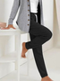 Deux Pièces Ensembles Décontracté Plain Printemps / Automne Polyester Quotidien Ample Manches Longues Manteau avec Pantalons Régulier pour Femmes