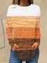 T-shirts Femmes Décontracté Abstrait Printemps / Automne Imprimé Micro-élasticité Quotidien Col Rond Régulier Régulier