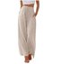 Pantalons Femmes Décontracté Plain Printemps / Automne Polyester Aucune élasticité Ample Taille Élastique Droit Régulier