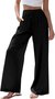 Pantalons Femmes Décontracté Plain Printemps / Automne Polyester Aucune élasticité Ample Taille Élastique Droit Régulier