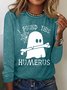 T-shirts Décontracté Printemps / Automne Toussaint Quotidien Toussaint Col Rond en Mélangé de Coton Régulier Élasticité moyenne pour Femmes