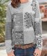 T-shirts Femmes Décontracté Bloc de Couleur Printemps / Automne Quotidien Ample Jersey Manches Longues Col Rond Régulier