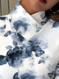 Chemisiers1 Rétro Floral Printemps / Automne Polyester Quotidien Coupe Régulière chaleur Meilleure vente Régulier pour Femmes