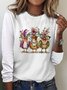 T-shirts Décontracté Printemps / Automne Turquie Quotidien Col Rond Régulier Régulier Élasticité moyenne Oui pour Femmes