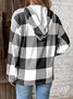 à Capuche Femmes Bloc de Couleur Décontracté Printemps / Automne Polyester Aucune élasticité Quotidien Manches Longues Droit Régulier