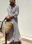 Femmes Géométrique Rouge Confortable Dentelle Robe Maxi Décontracté