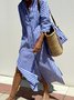 Femmes Géométrique Rouge Confortable Dentelle Robe Maxi Décontracté