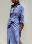Femmes Géométrique Rouge Confortable Dentelle Robe Maxi Décontracté