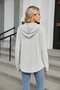 à Capuche Décontracté Plain Printemps / Automne Sweat-shirt à Capuche Naturel Ample Manches Longues Régulier Élasticité moyenne pour Femmes