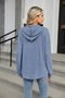 à Capuche Décontracté Plain Printemps / Automne Sweat-shirt à Capuche Naturel Ample Manches Longues Régulier Élasticité moyenne pour Femmes