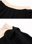 Chemisiers1 Décontracté Bloc de Couleur Printemps / Automne Polyester Une Épaule Dénudée Micro-élasticité Quotidien Régulier Régulier pour Femmes