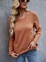 Chemisiers1 Décontracté Plain Printemps / Automne Micro-élasticité Quotidien Ample Régulier Droit Régulier pour Femmes