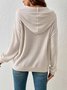 Sweat-shirts Rayé Décontracté Printemps / Automne Polyester Sweat-shirt à Capuche Micro-élasticité Ample Manches Longues Régulier pour Femmes