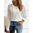 Sweat-shirts Décontracté Plain Printemps / Automne Micro-élasticité Quotidien Manches Longues Régulier Droit Régulier pour Femmes