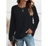 Sweat-shirts Décontracté Plain Printemps / Automne Micro-élasticité Quotidien Manches Longues Régulier Droit Régulier pour Femmes