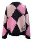 Pulls Femmes Géométrique Décontracté Printemps / Automne Col V Micro-élasticité Ample Fil/fil de laine Régulier Droit