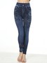 Pantalons De Yoga Femmes Décontracté Floral Toutes Les Saisons Polyester Naturel à Haute Élasticité Quotidien Legging Droit
