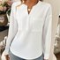 Chemisiers1 Décontracté Plain Printemps / Automne Polyester Aucune élasticité Quotidien Régulier Boucle Non pour Femmes