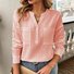 Chemisiers1 Décontracté Plain Printemps / Automne Polyester Aucune élasticité Quotidien Régulier Boucle Non pour Femmes