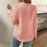 Chemisiers1 Décontracté Plain Printemps / Automne Polyester Aucune élasticité Quotidien Régulier Boucle Non pour Femmes