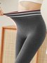 Pantalons De Yoga Femmes Plain Décontracté Hiver à Haute Élasticité Quotidien Serré Long Legging Droit