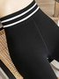 Pantalons De Yoga Femmes Plain Décontracté Hiver à Haute Élasticité Quotidien Serré Long Legging Droit