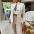 Col Montant Manches Longues Régulier Plain Blouson Boucle pour Femmes