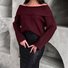 Pulls Femmes Décontracté Plain Printemps / Automne Naturel à Haute Élasticité Manches Longues Laine/Tricot O-Ligne Régulier