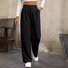 Pantalons Femmes Décontracté Plain Printemps / Automne Naturel Quotidien Ample Pantalon droit Droit Régulier