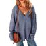 Pulls Décontracté Plain Printemps / Automne Naturel Quotidien Ample Manches Longues Laine/Tricot Non pour Femmes