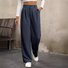 Pantalons Femmes Décontracté Plain Printemps / Automne Naturel Quotidien Ample Pantalon droit Droit Régulier