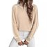 Pulls Décontracté Plain Printemps / Automne Naturel Quotidien Manches Longues Laine/Tricot Régulier Droit pour Femmes